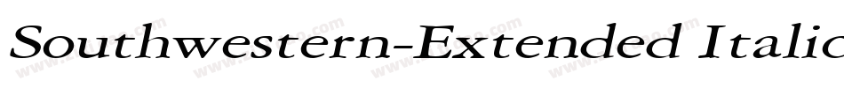 Southwestern-Extended Italic字体转换